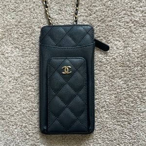 (Not real) Chanel wallet with phone pouch